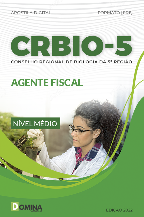 Apostila Digital CRBio 5ª Região 2022 Agente Fiscal