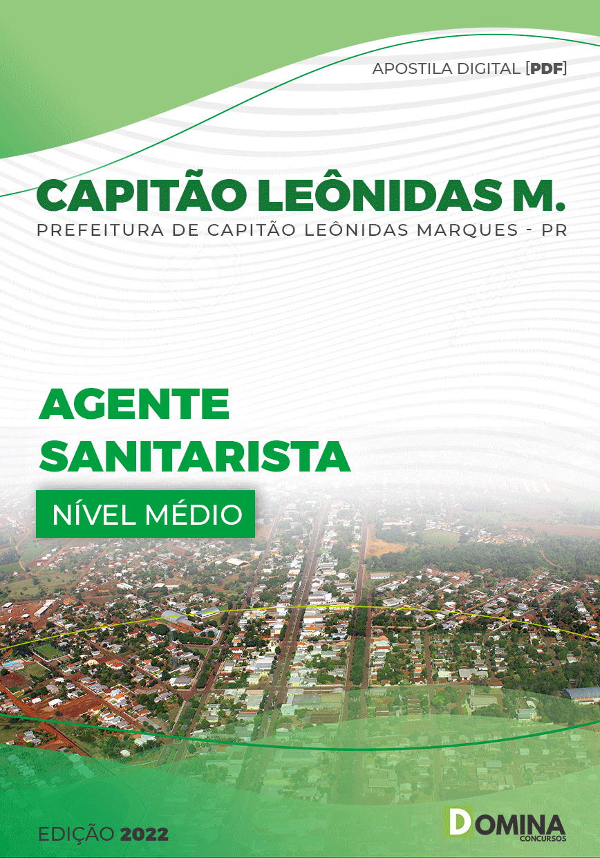 Apostila Pref Capitão Leônidas Marques PR 2022 Agente Sanitarista