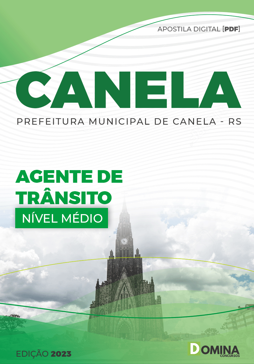 Apostila Digital Pref Canela RS 2023 Agente Trânsito