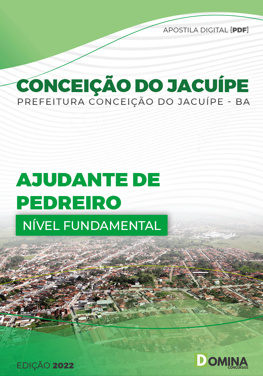Apostila Pref Conceição Jacuípe BA 2022 Ajudante Pedreiro