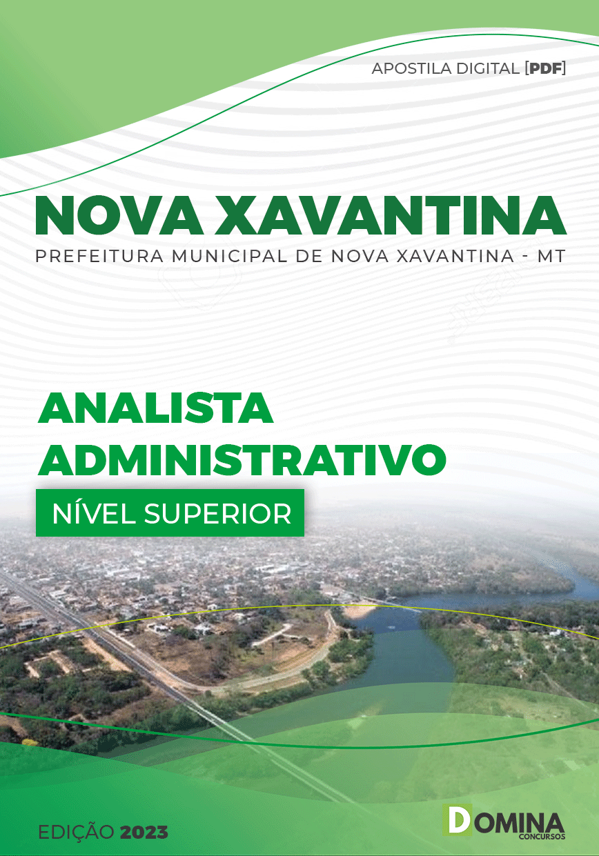 Apostila Pref Nova Xavantina MT 2023 Analista Administrativo