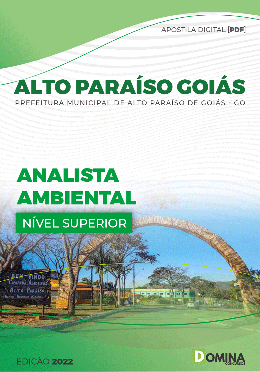 Apostila Pref Alto Paraíso Goiás GO 2022 Analista Ambiental