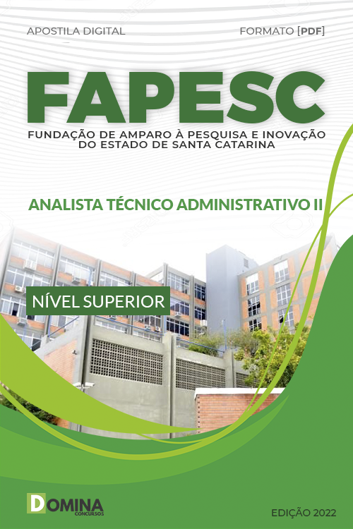 Apostila FAPESC 2022 Analista Técnico Administrativo II