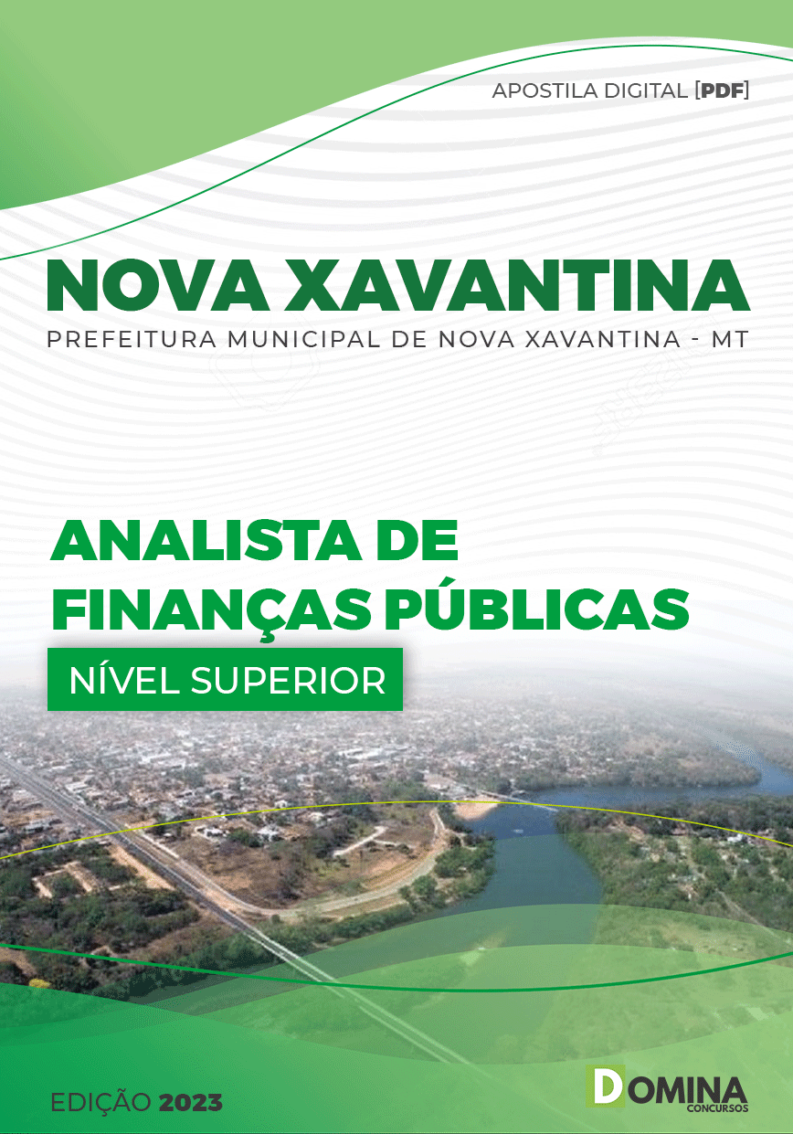Apostila Pref Nova Xavantina MT 2023 Analista Finanças Públicas