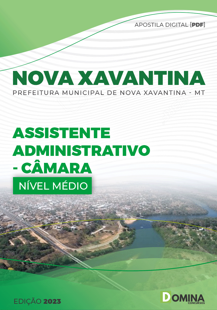 Apostila Pref Nova Xavantina MT 2023 Assistente Adm Câmara