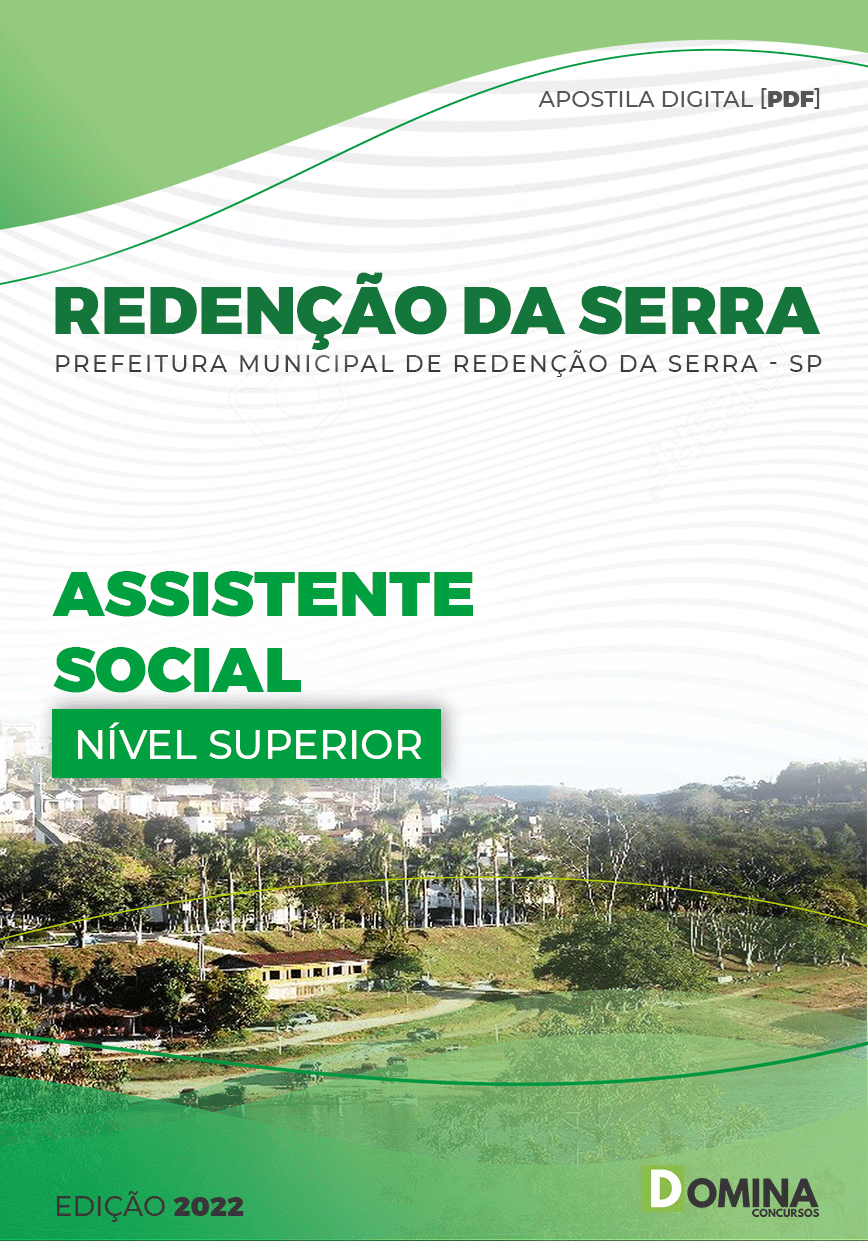 Apostila Digital Pref Redenção Serra SP 2022 Assistente Social