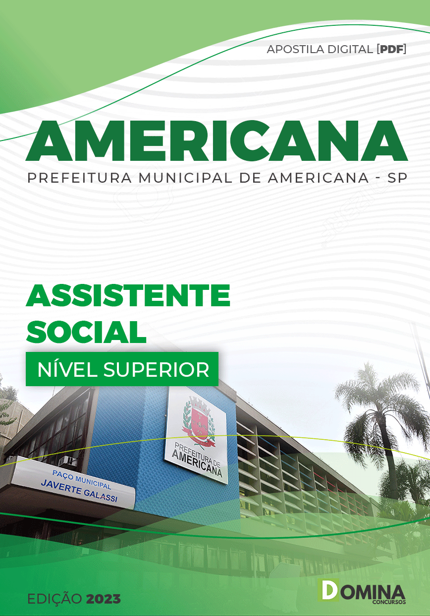 Apostila Concurso Pref Americana SP 2023 Assistente Social