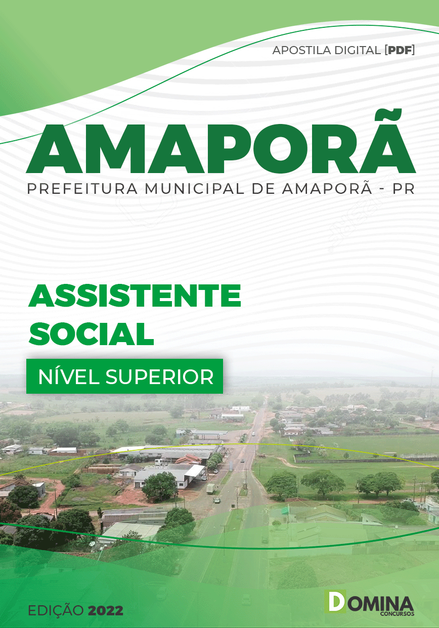 Apostila Concurso Pref Amaporã PR 2022 Assistente Social