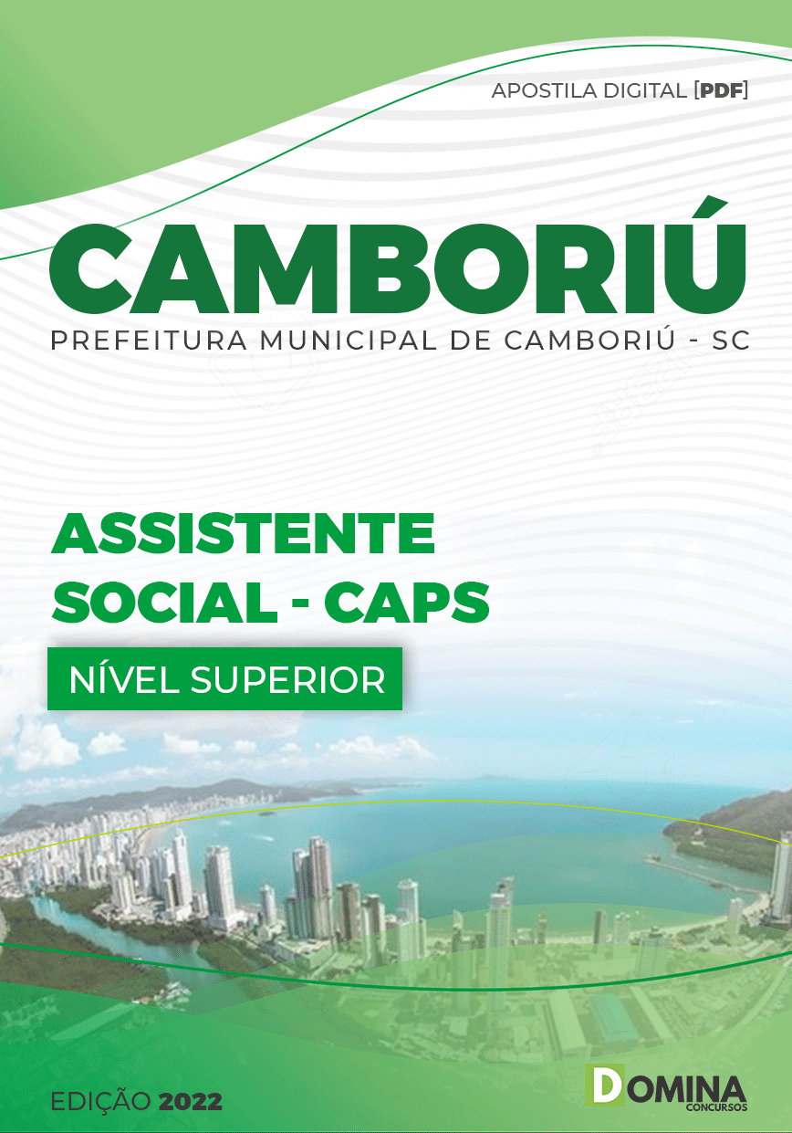 Apostila Pref Camboriú SC 2022 Assistente Social CAPS