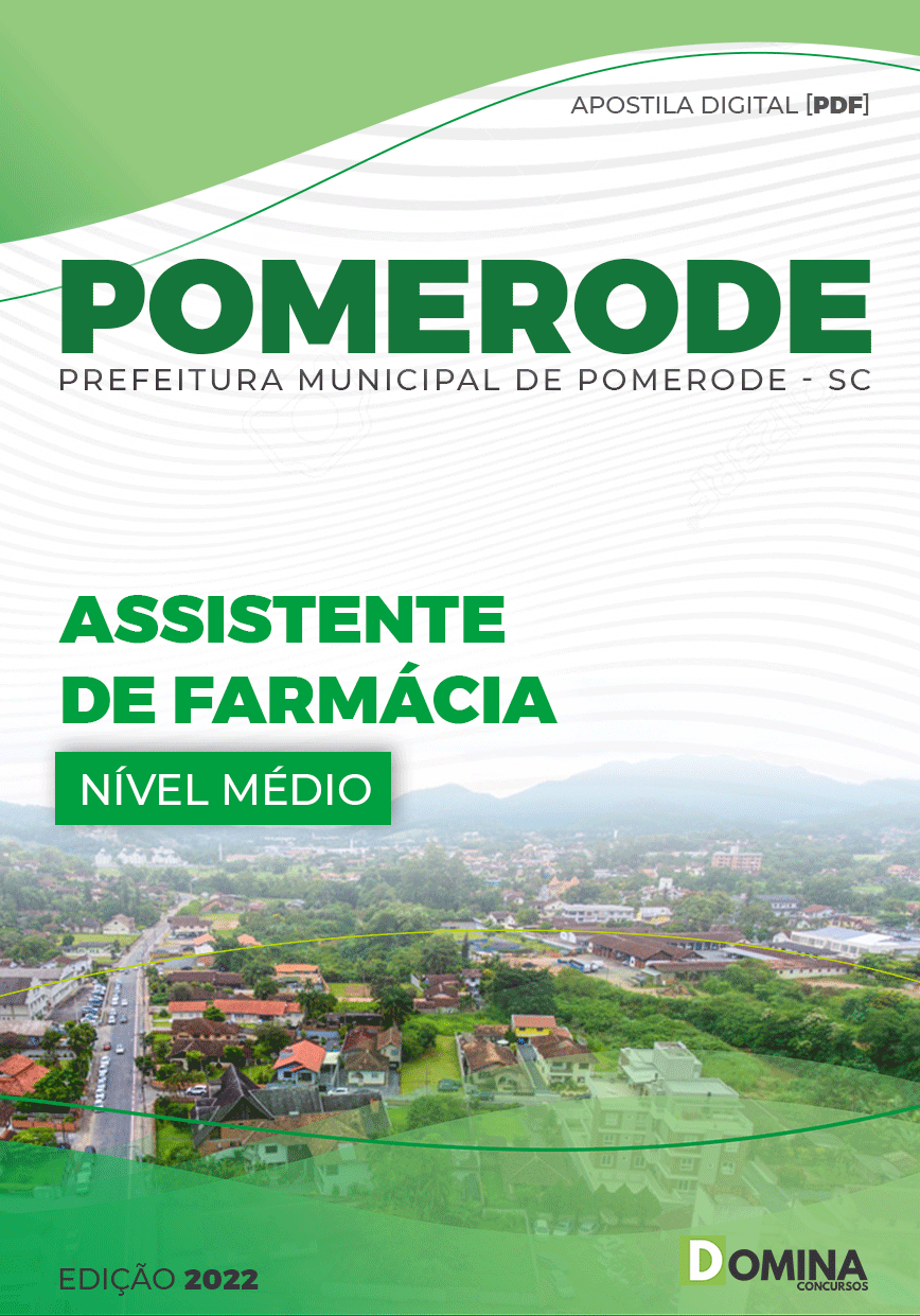 Apostila Pref Pomerode SC 2022 Assistente Farmácia