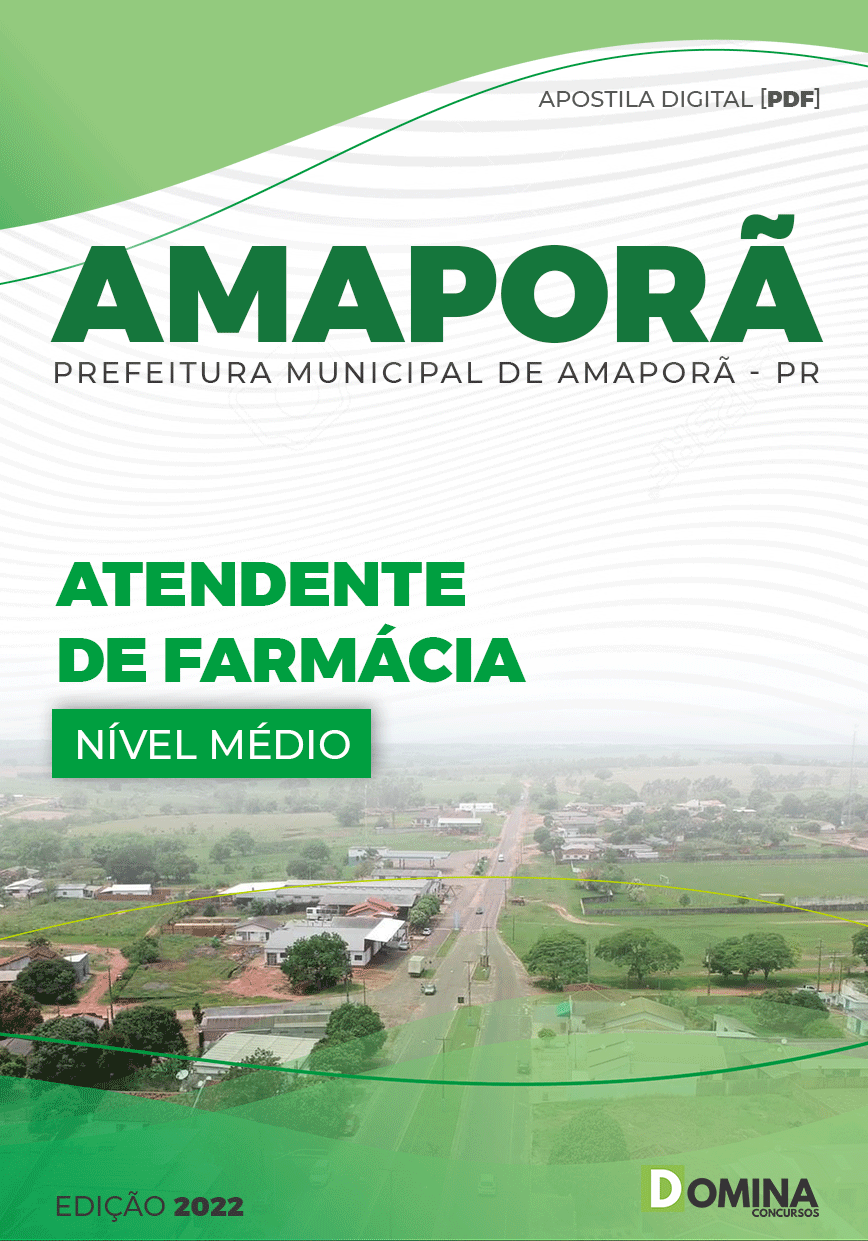 Apostila Concurso Pref Amaporã PR 2022 Atendente Farmácia