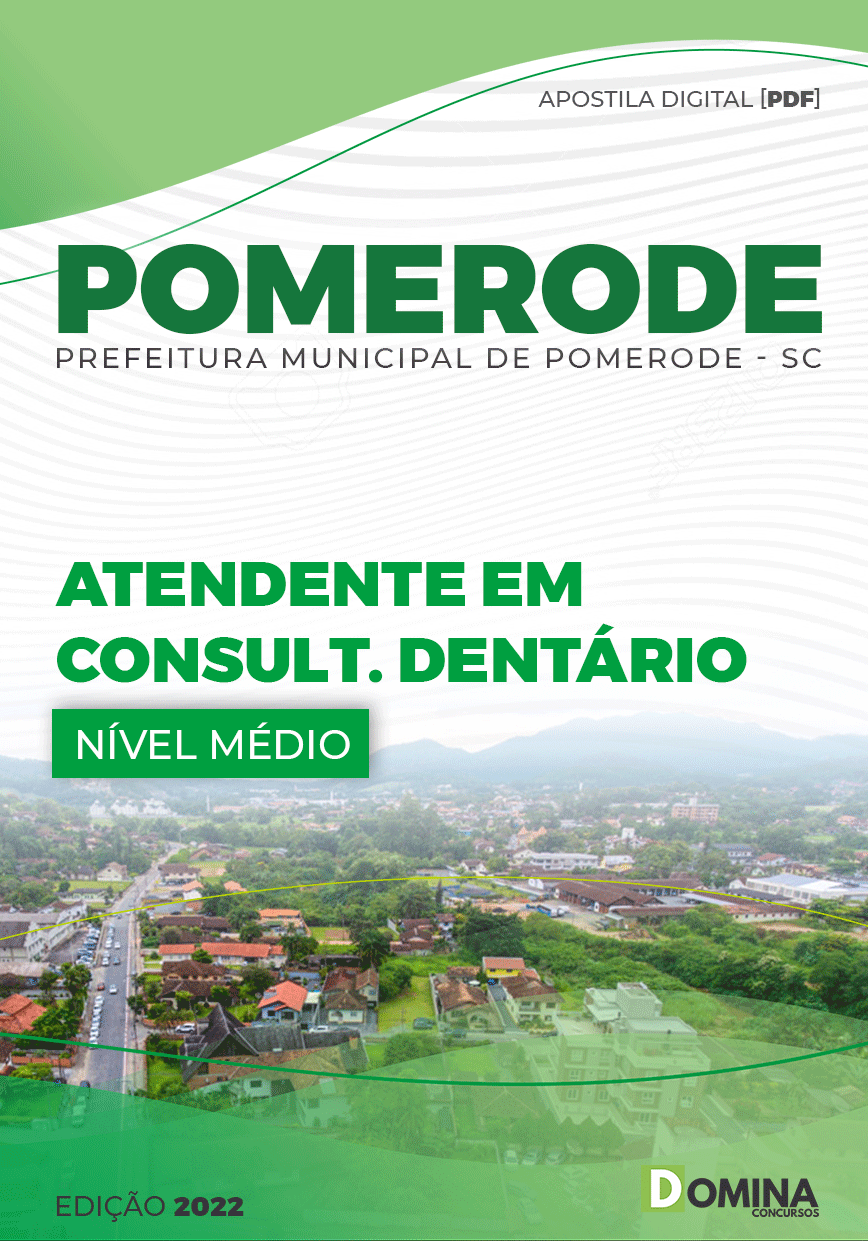 Apostila Pref Pomerode SC 2022 Atendente Consultório Dentário