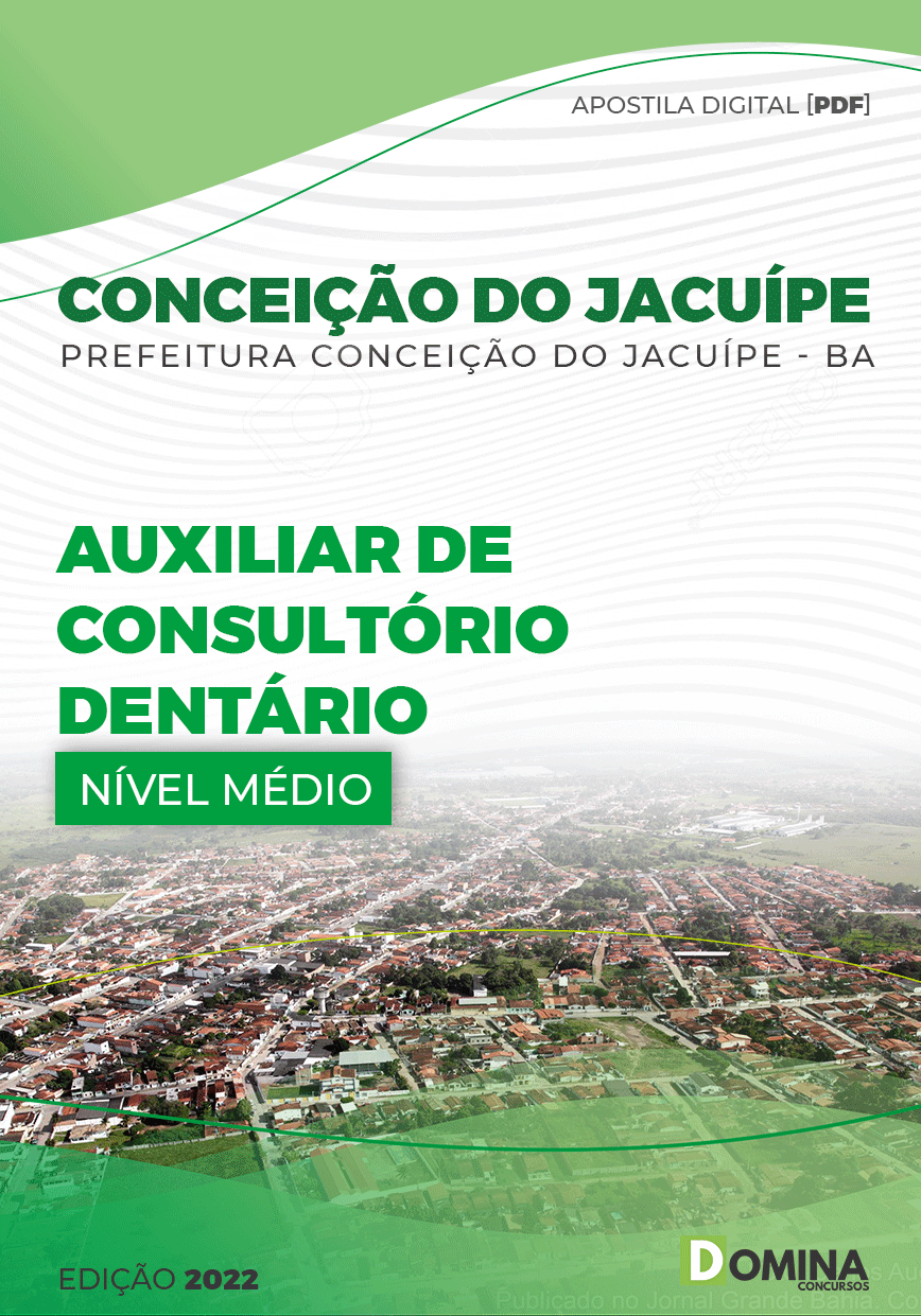 Apostila Pref Conceição Jacuípe BA 2022 Auxiliar Consultório Dentário