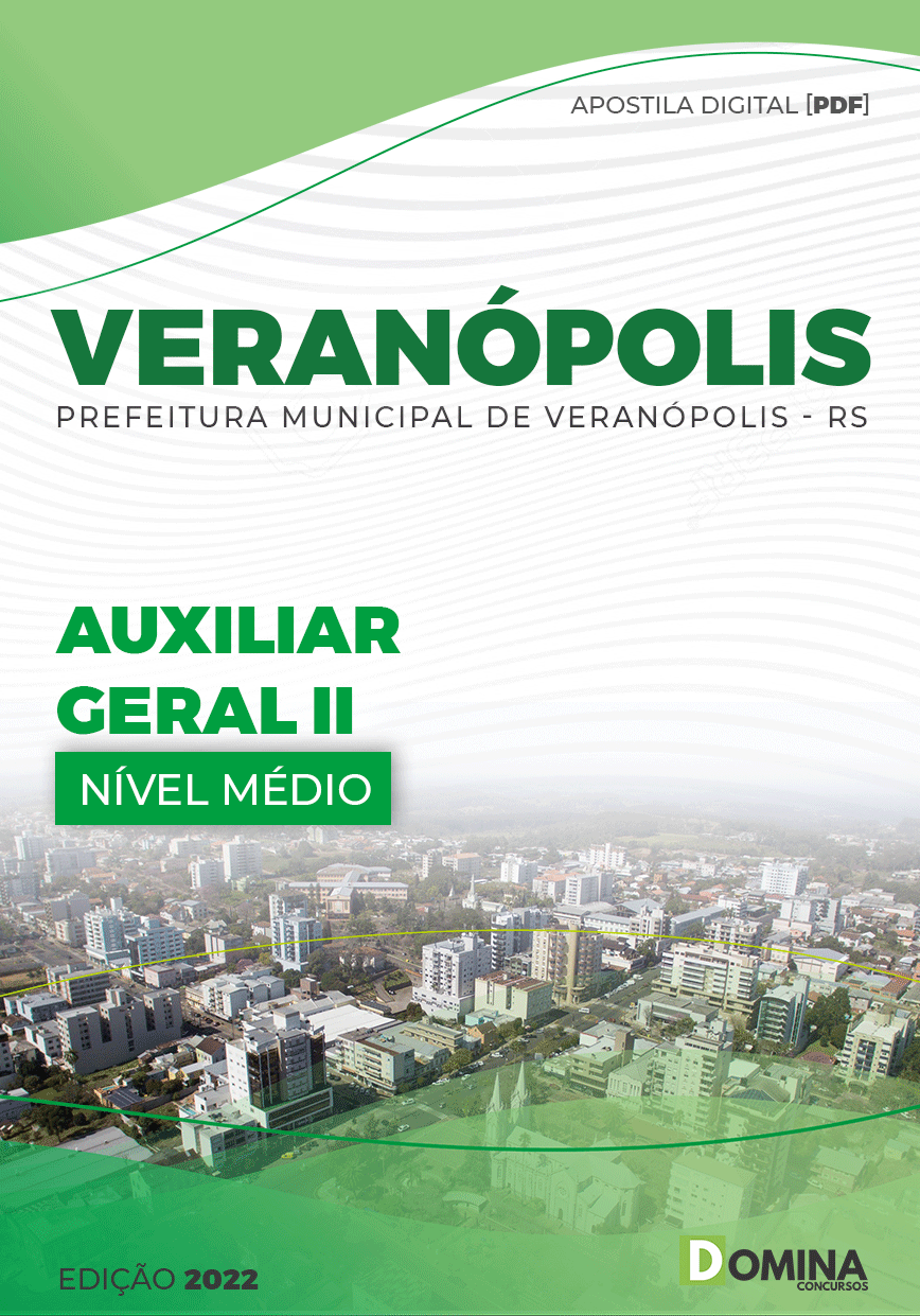 Apostila Digital Pref Veranópolis RS 2022 Auxiliar Geral II