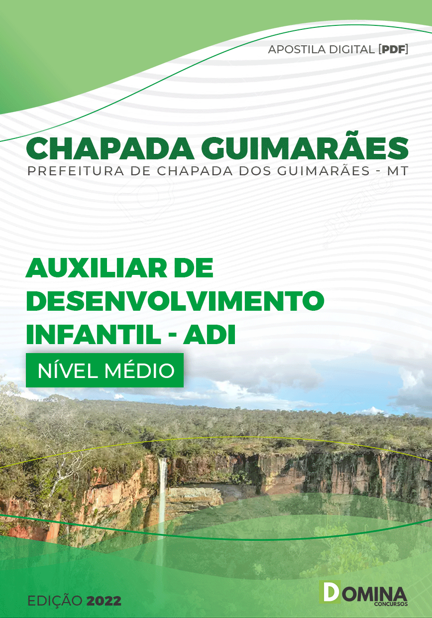 Apostila Pref Chapada Guimarães MT 2022 Auxiliar Desenv Infantil