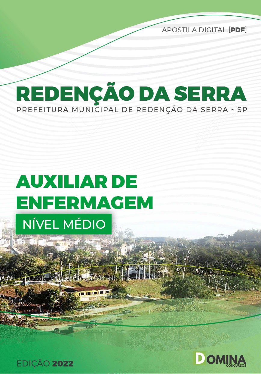 Apostila Pref Redenção Serra SP 2022 Auxiliar Enfermagem