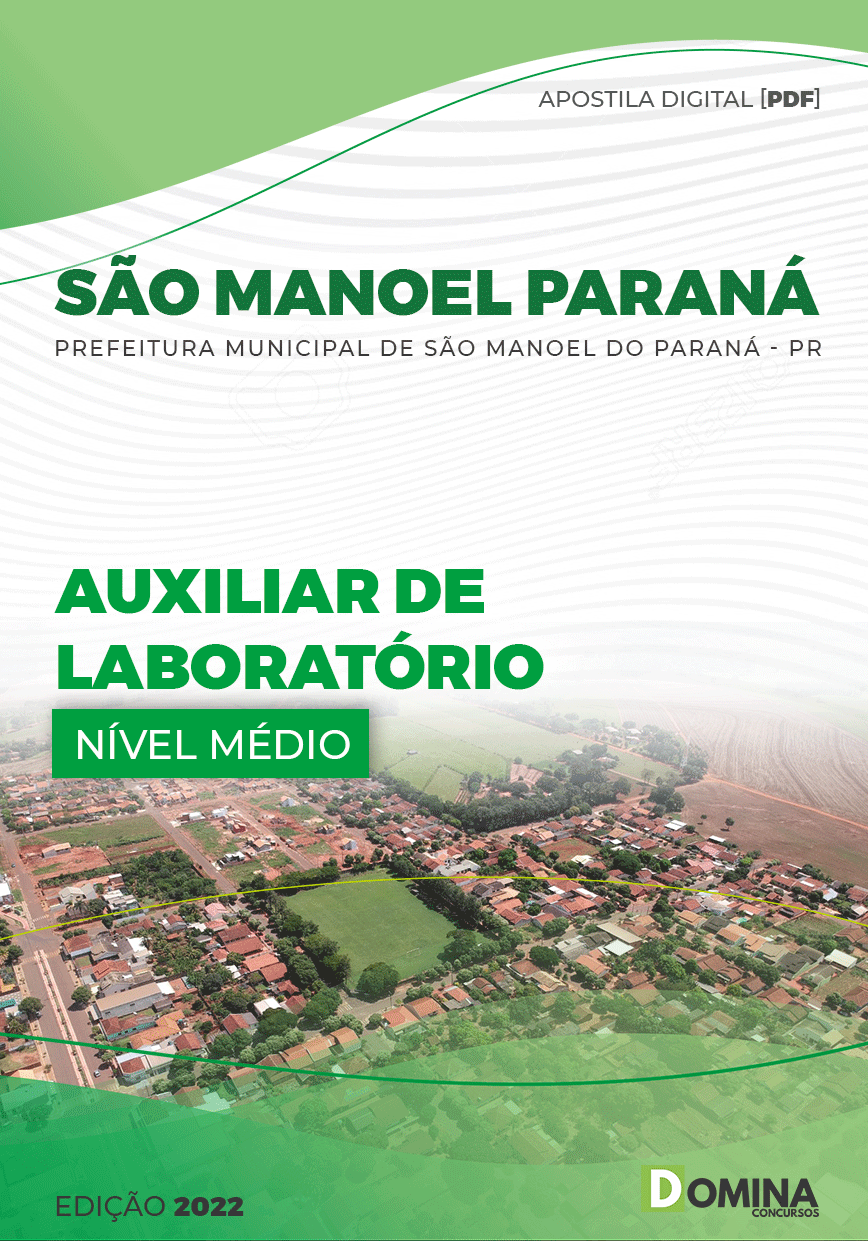 Apostila Pref São Manoel Paraná PR 2022 Auxiliar Laboratório