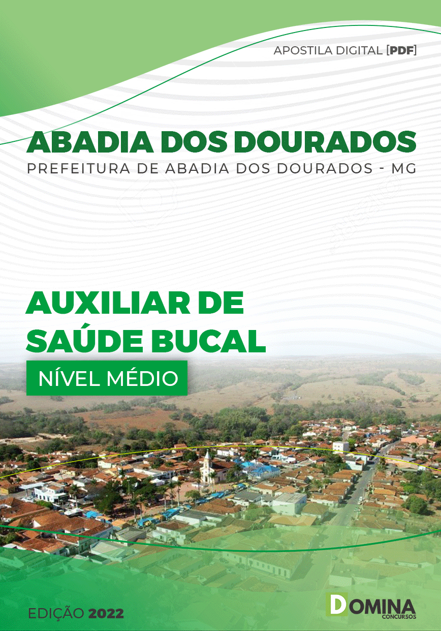 Apostila Pref Abadia Dourados MG 2022 Auxiliar Saúde Bucal