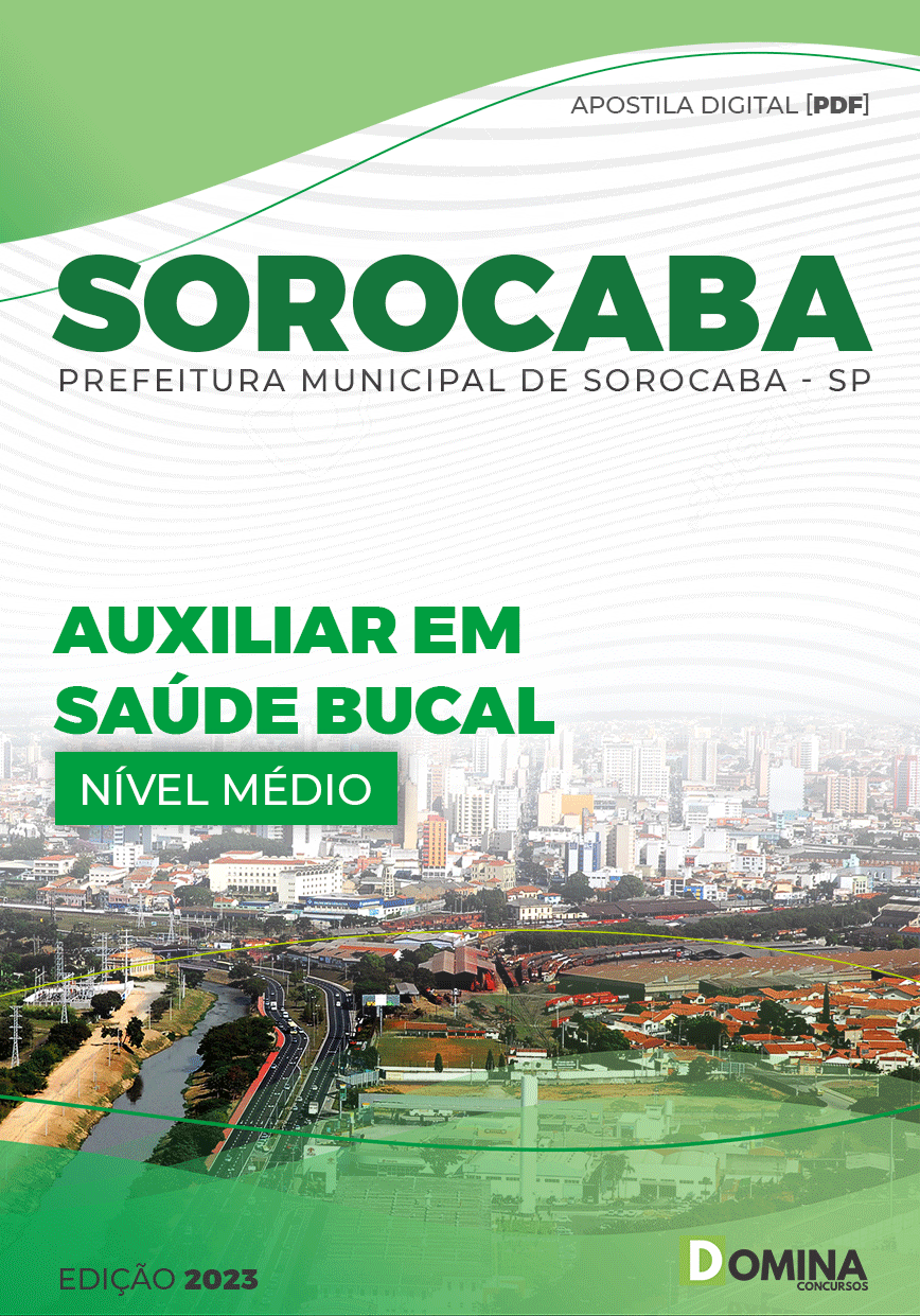 Apostila Digital Pref Sorocaba SP 2023 Auxiliar Saúde Bucal