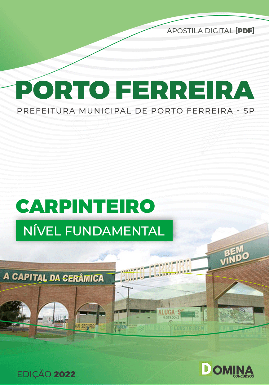 Apostila Digital Pref Porto Ferreira SP 2022 Carpinteiro