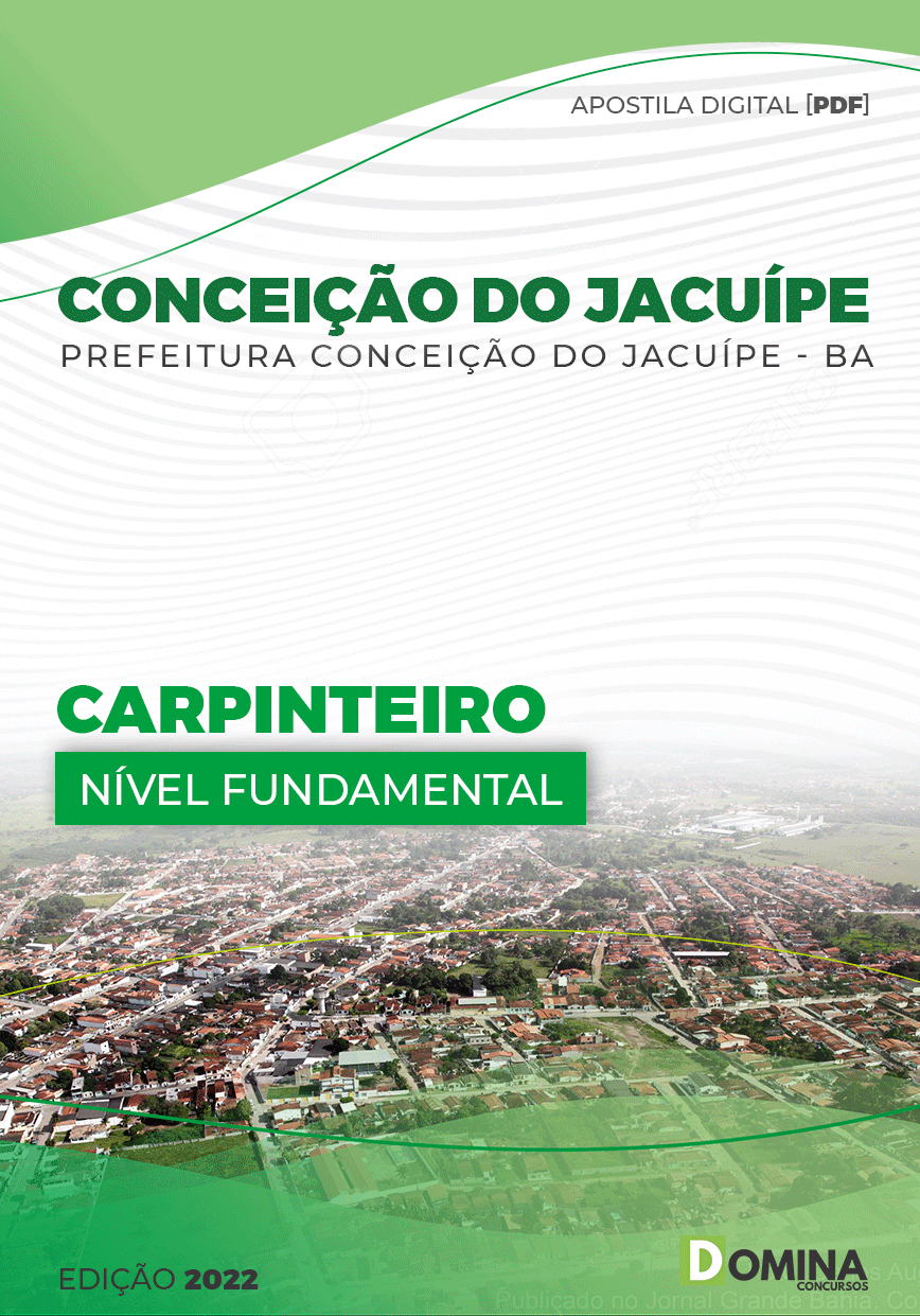 Apostila Pref Conceição Jacuípe BA 2022 Carpinteiro
