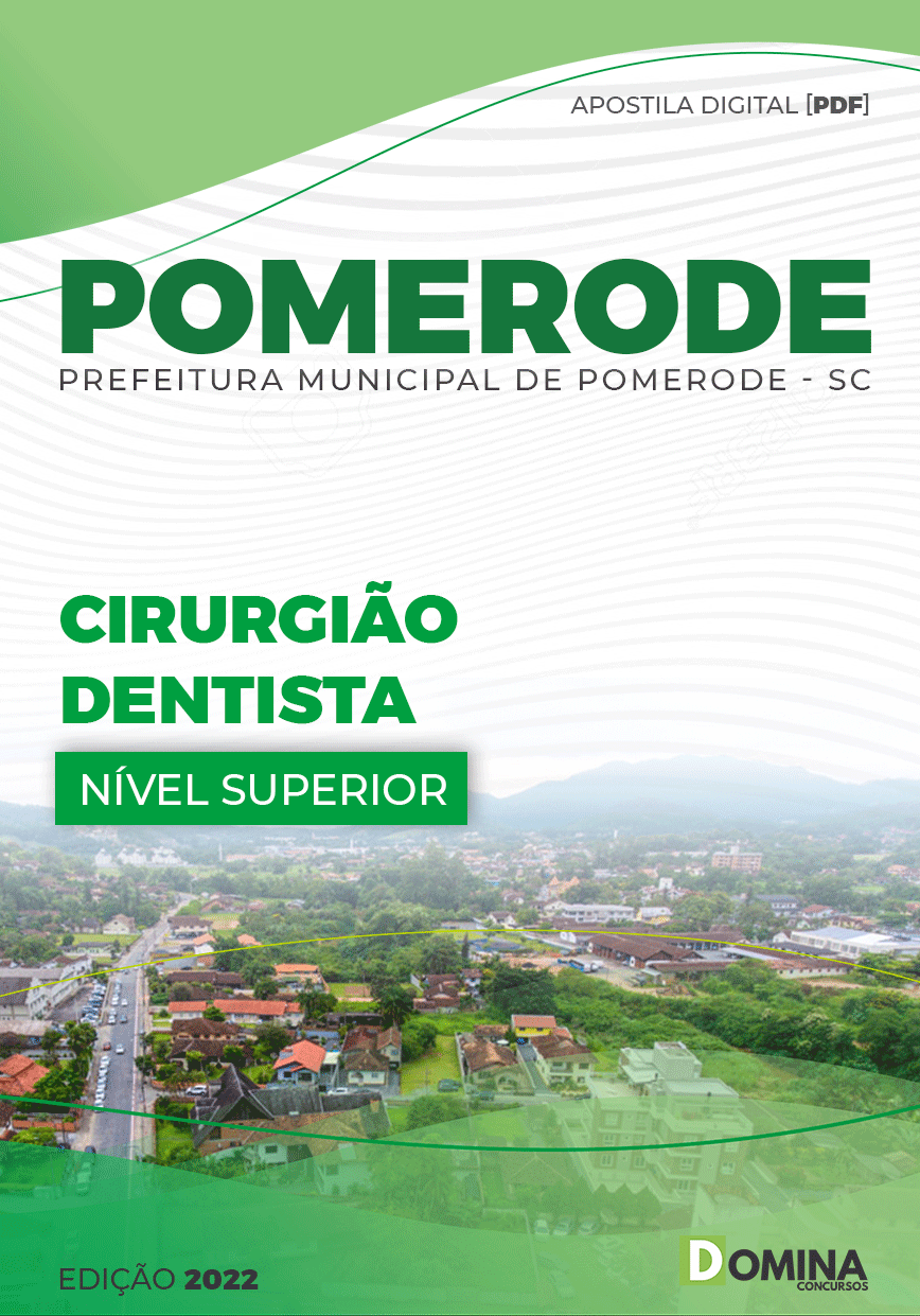 Apostila Concurso Pref Pomerode SC 2022 Cirurgião Dentista