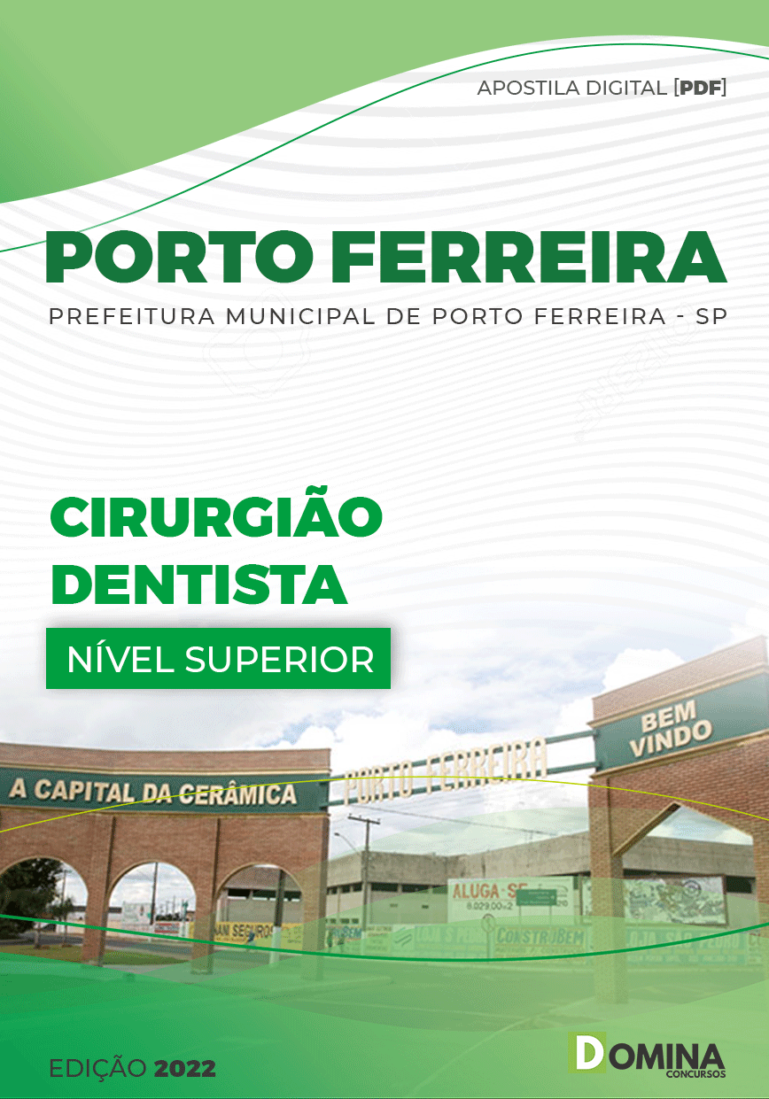 Apostila Digital Pref Porto Ferreira SP 2022 Cirurgião Dentista