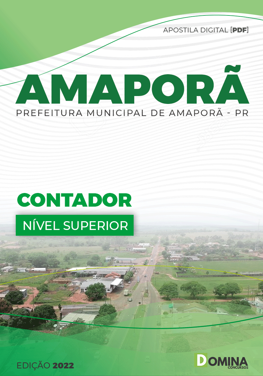 Apostila Concurso Pref Amaporã PR 2022 Contador