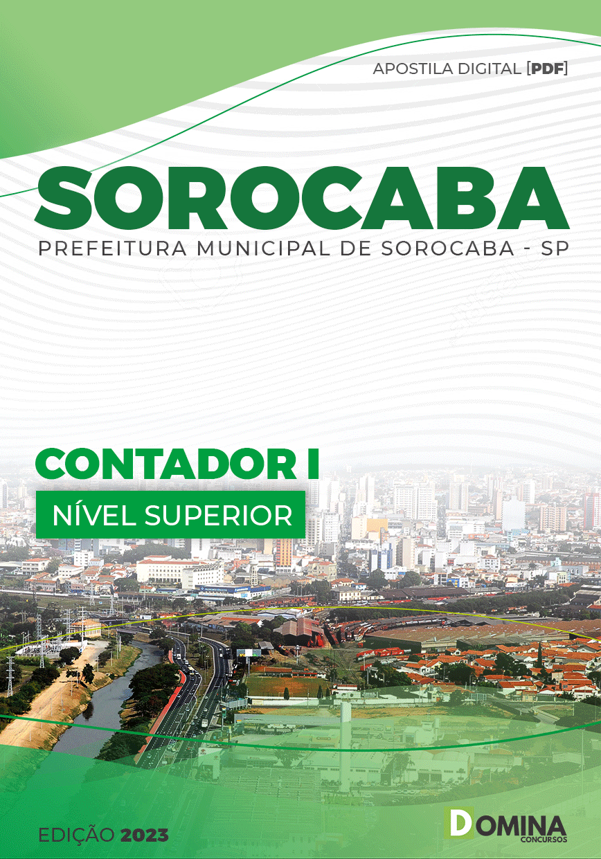 Apostila Concurso Pref Sorocaba SP 2023 Contador I