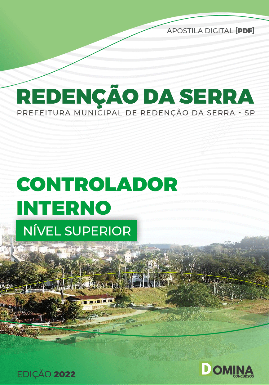 Apostila Pref Redenção Serra SP 2022 Controlador Interno