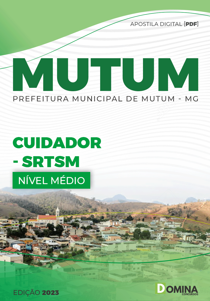 Apostila Digital Pref Mutum MG 2023 Cuidador SRTSM