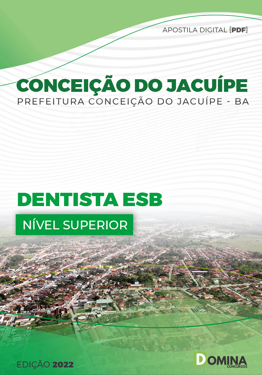 Apostila Pref Conceição Jacuípe BA 2022 Dentista ESB