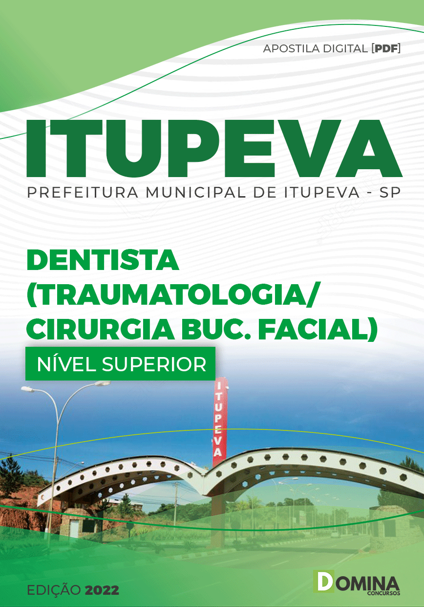 Apostila Pref ITUPEVA SP 2022 Dentista Cirurgia Bucomaxilo Facial