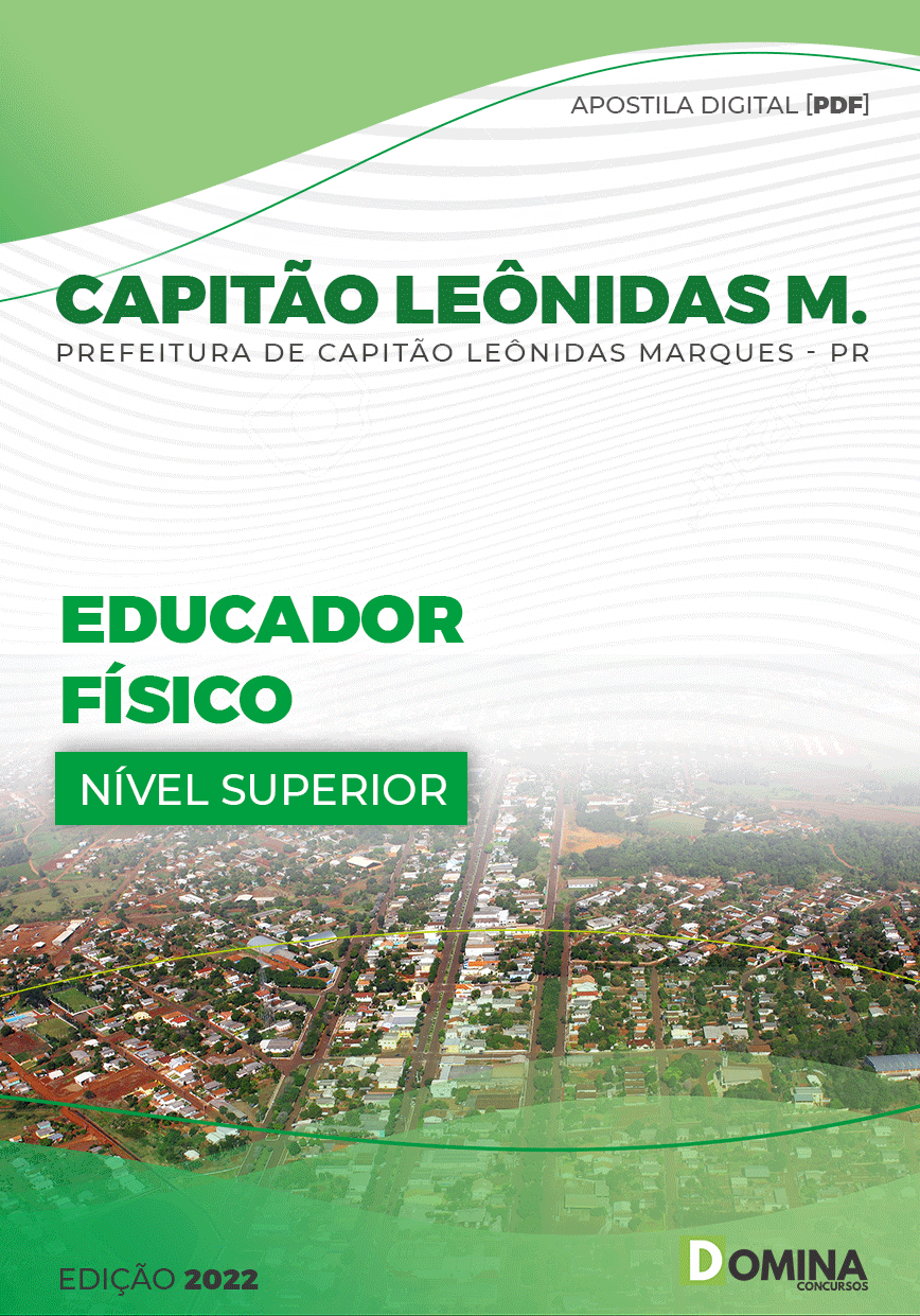 Apostila Pref Capitão Leônidas Marques PR 2022 Educação Físico