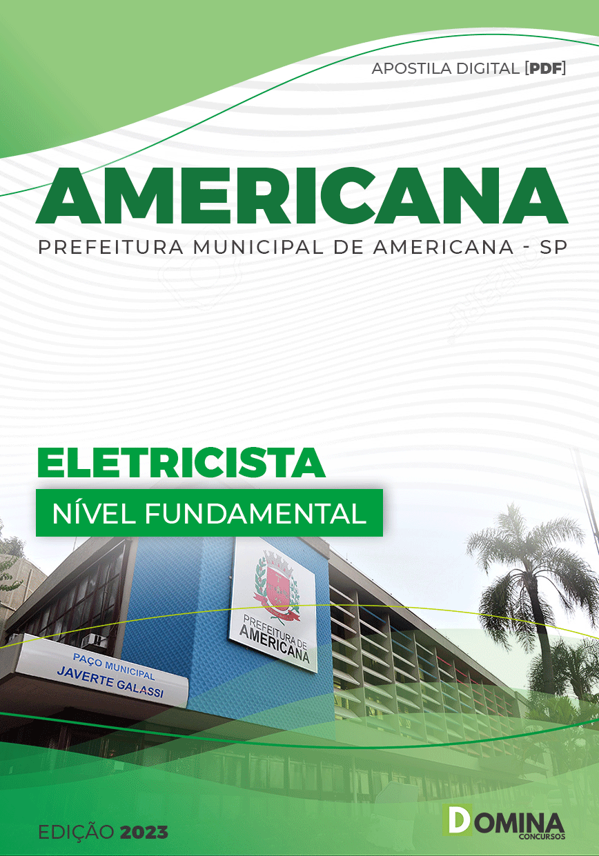 Apostila Concurso Pref Americana SP 2023 Eletricista