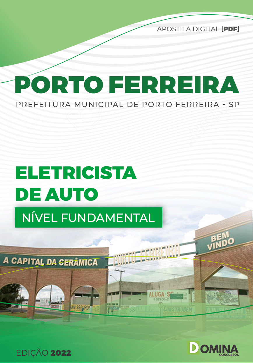 Apostila Digital Pref Porto Ferreira SP 2022 Eletricista Auto