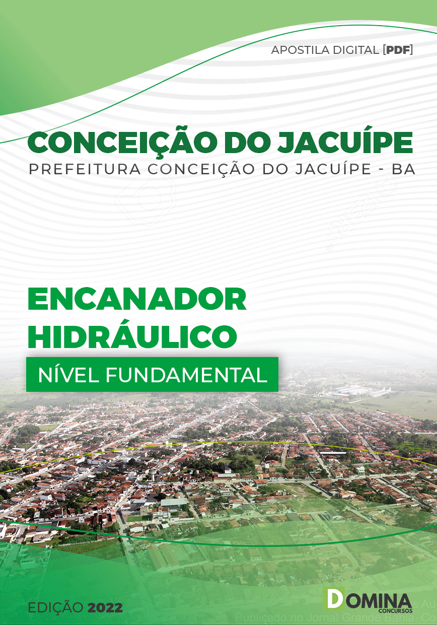 Apostila Pref Conceição Jacuípe BA 2022 Encanador Hidráulico