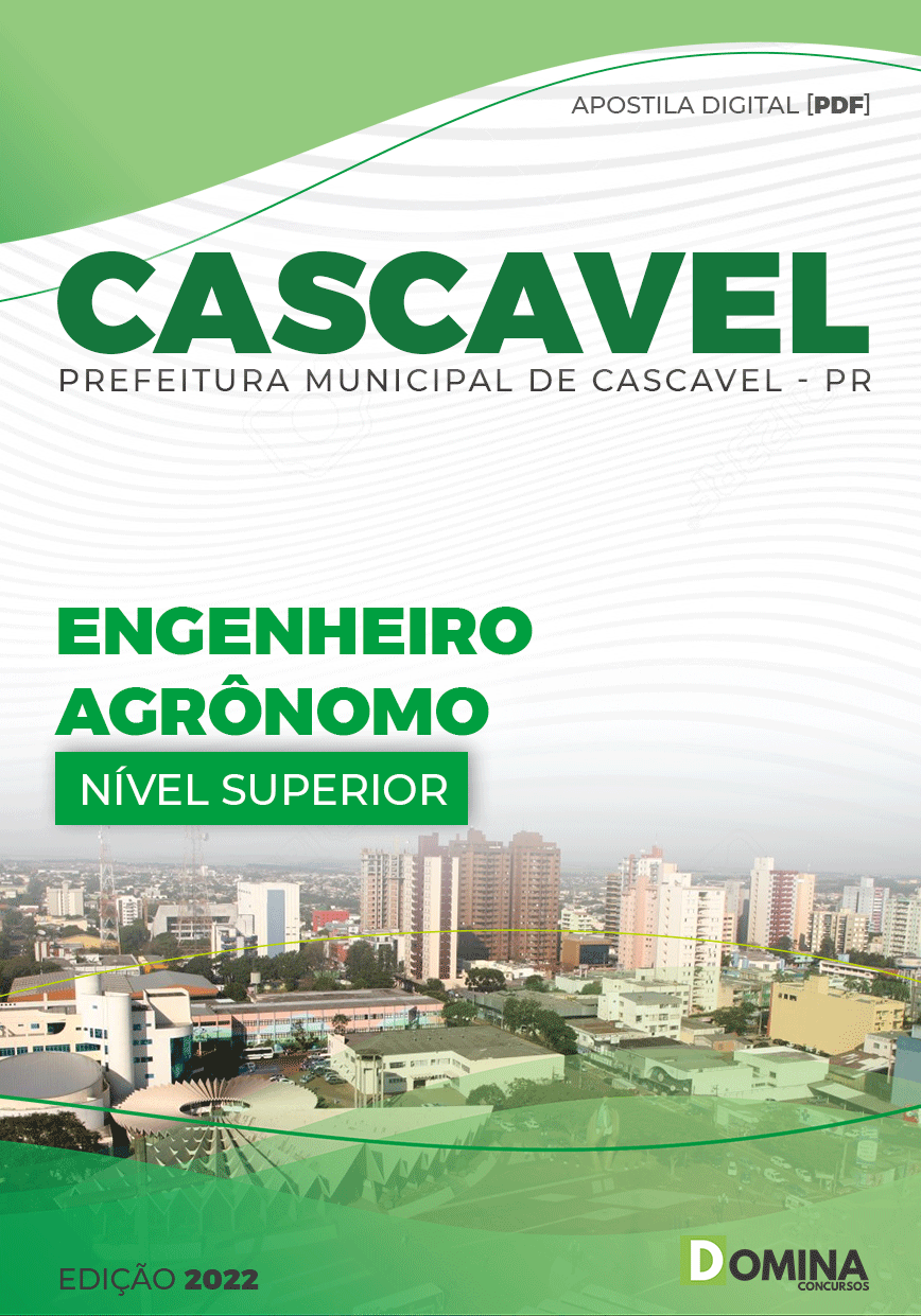 Apostila Concurso Pref Cascavel PR 2022 Engenheiro Agrônomo