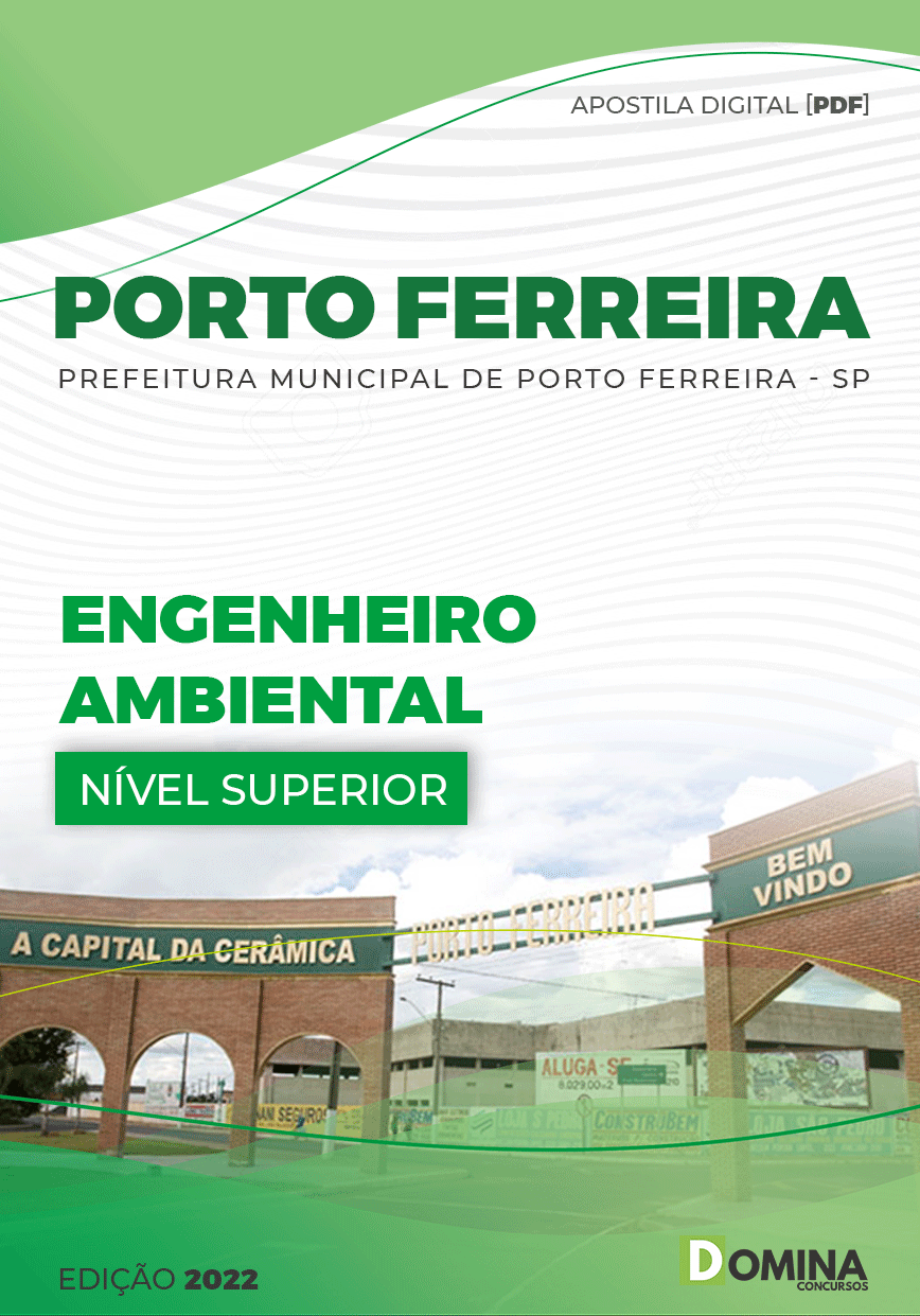 Apostila Pref Porto Ferreira SP 2022 Engenheiro Ambiental