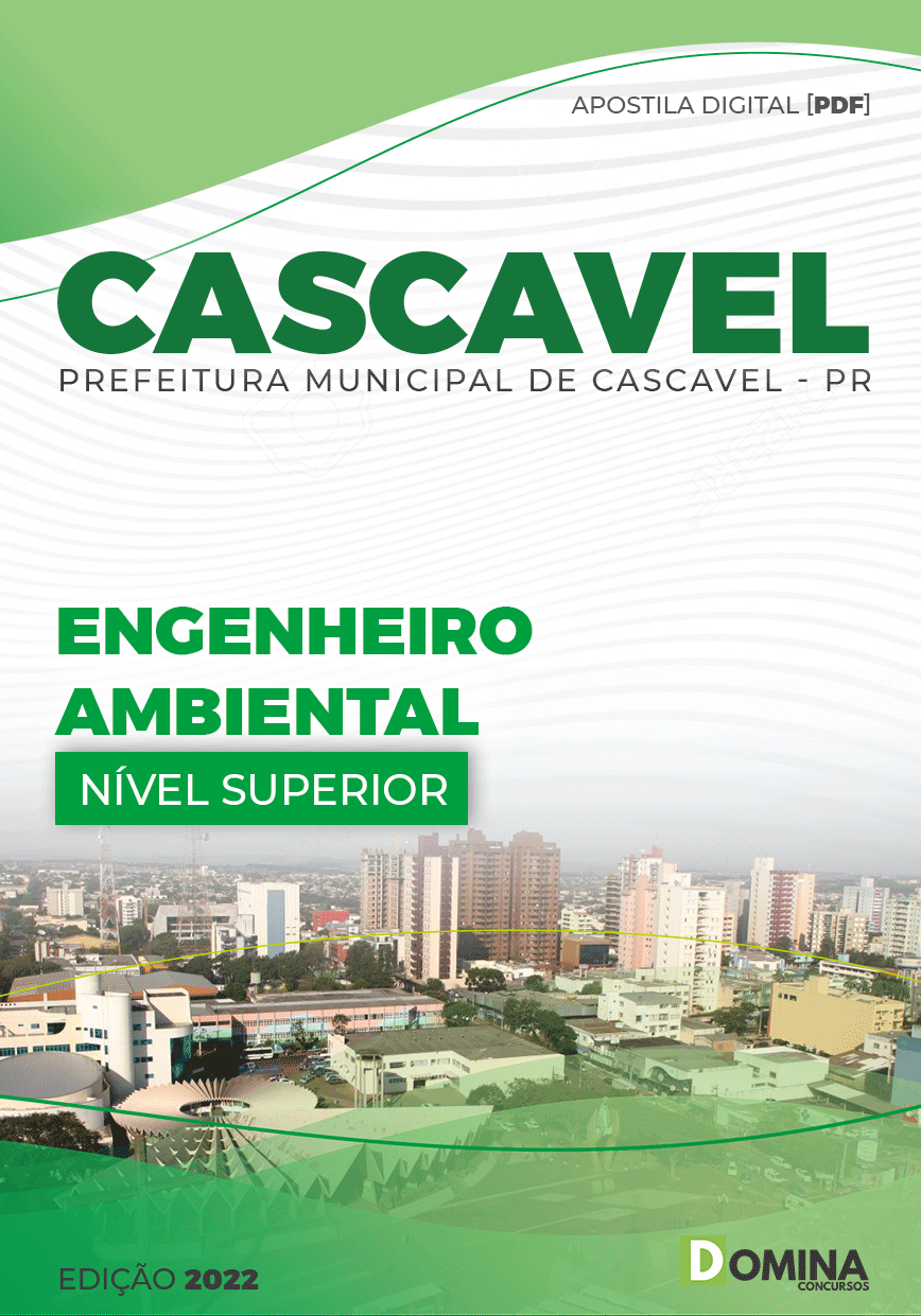 Apostila Pref Cascavel PR 2022 Engenheiro Ambiental