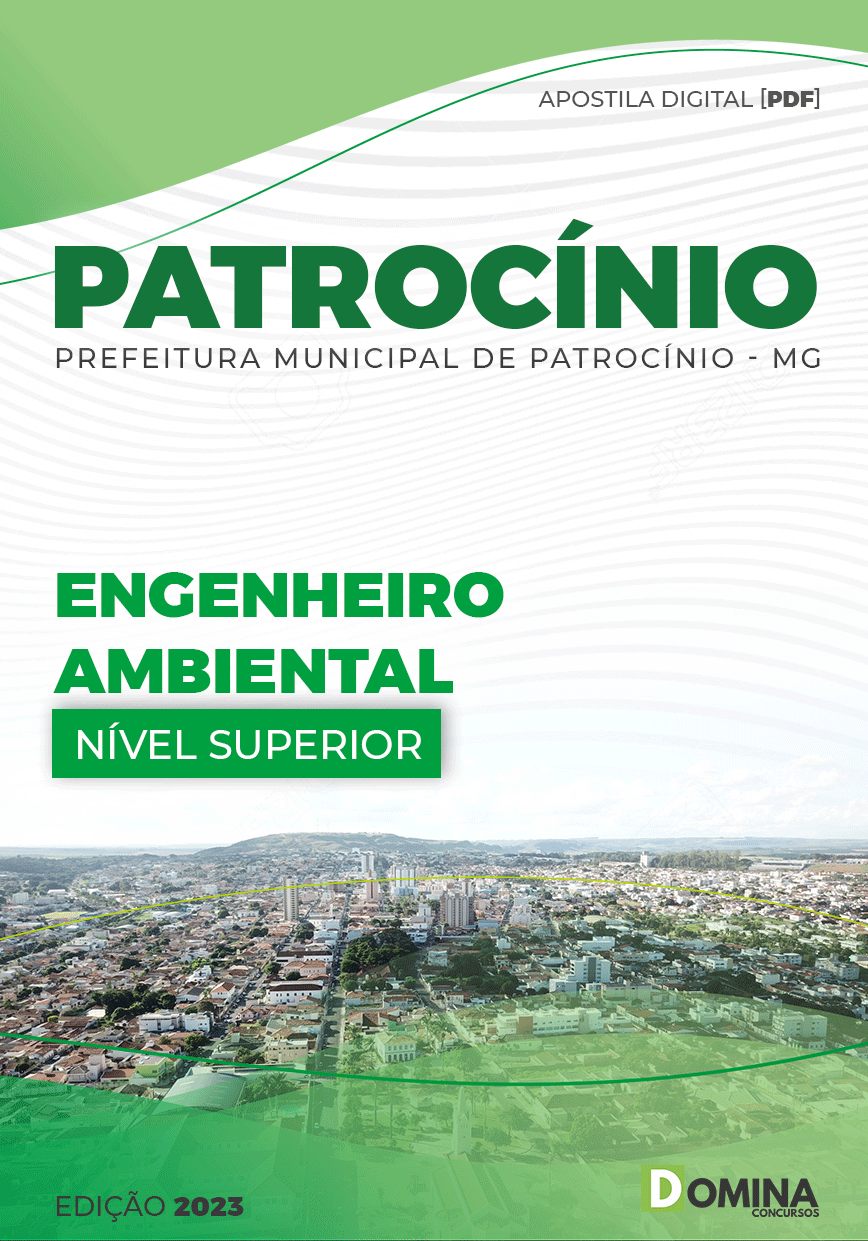 Apostila Pref Patrocínio MG 2023 Engenheiro Ambiental