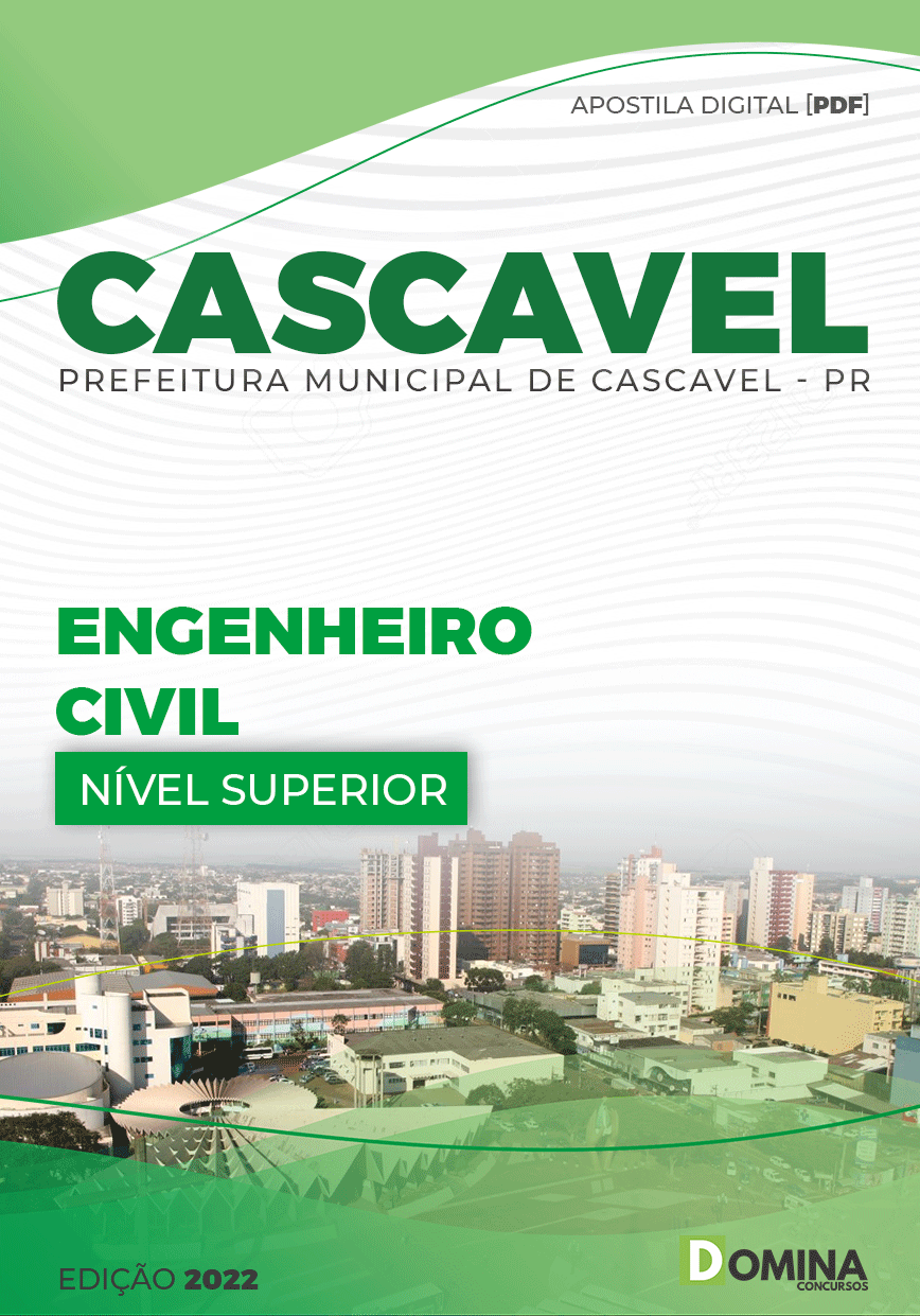 Apostila Concurso Pref Cascavel PR 2022 Engenheiro Civil