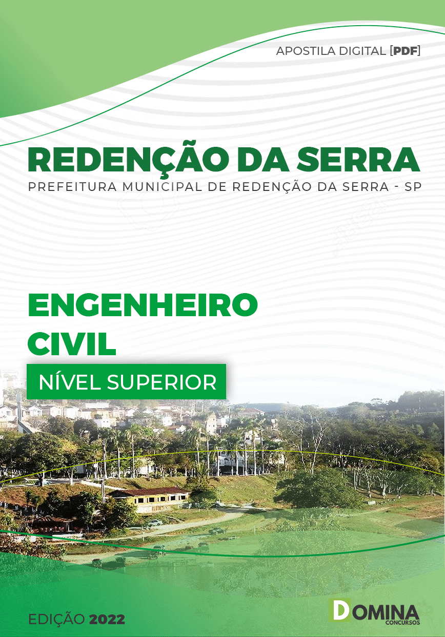 Apostila Pref Redenção Serra SP 2022 Engenheiro Civil