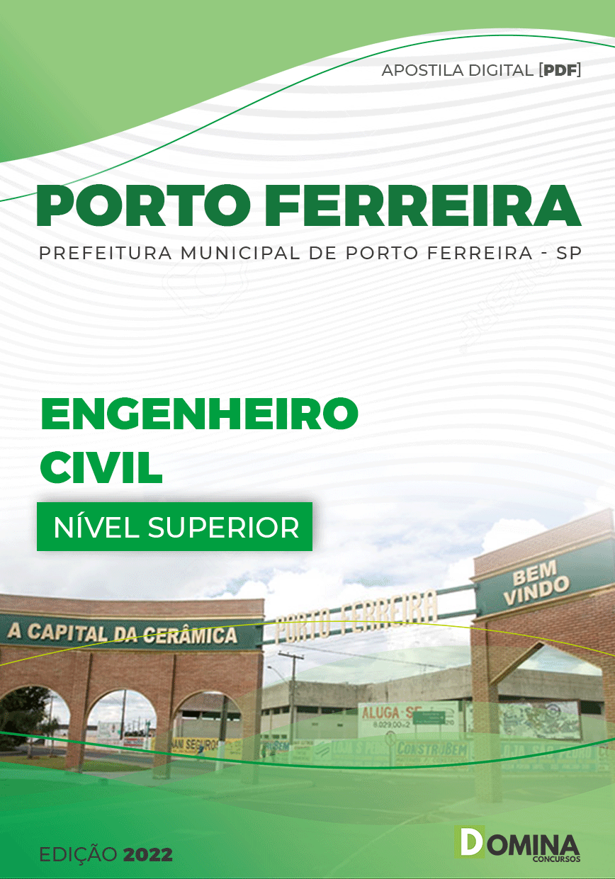 Apostila Pref Porto Ferreira SP 2022 Engenheiro Civil