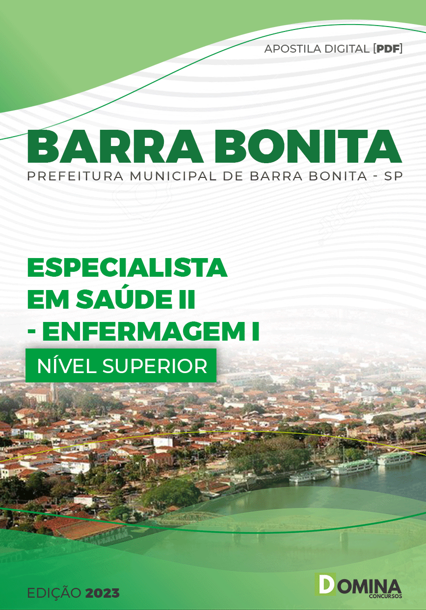 Apostila Pref Barra Bonita SP 2023 Espec Saúde II Enfermagem