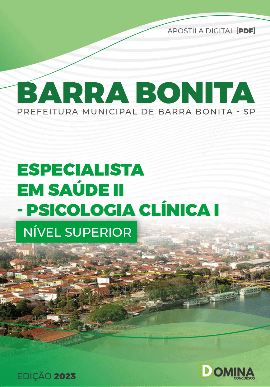 Apostila Pref Barra Bonita SP 2023 Espec Saúde II Psicologia Clínica I