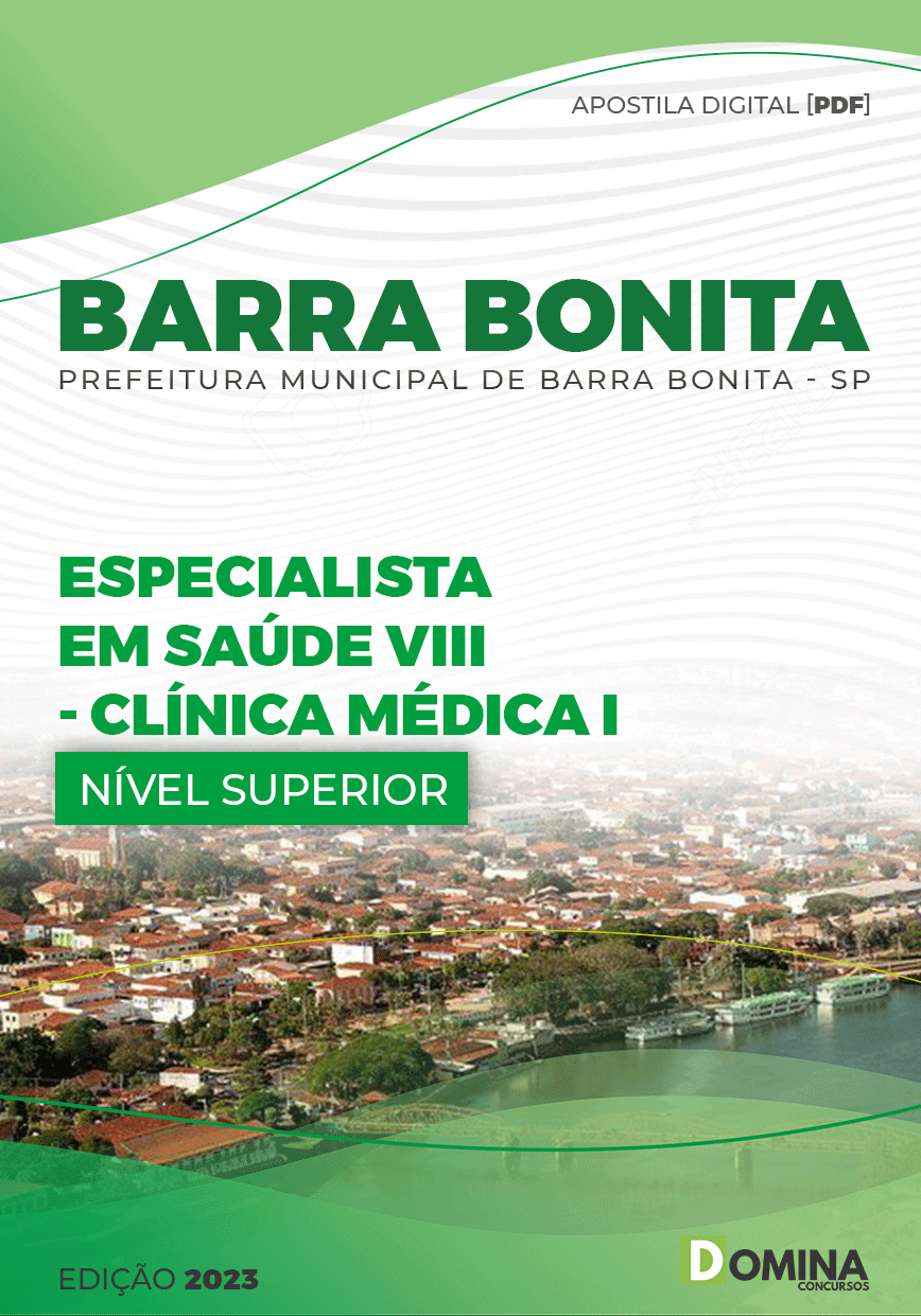Apostila Pref Barra Bonita SP 2023 Espec Saúde VIII Clínica Médica I