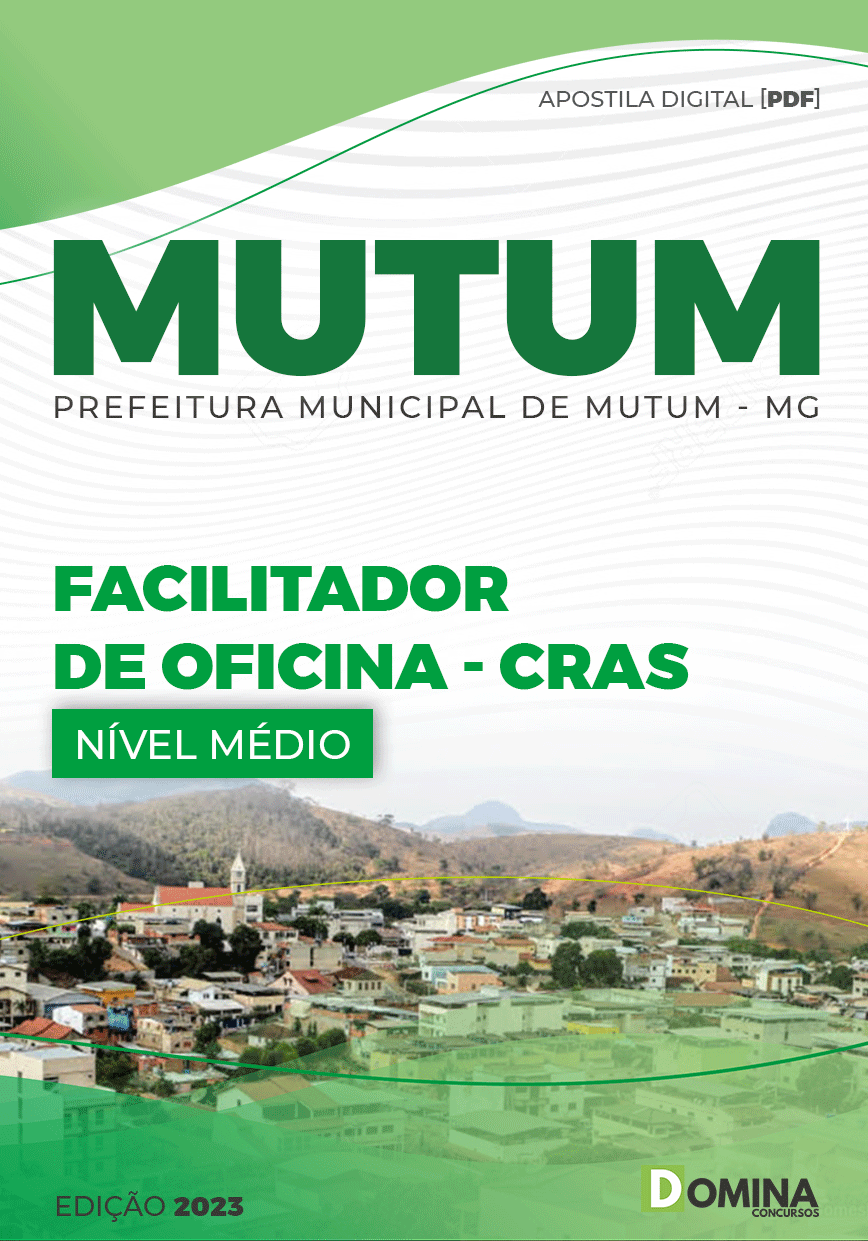 Apostila Pref Mutum MG 2023 Facilitador Oficinas CRAS