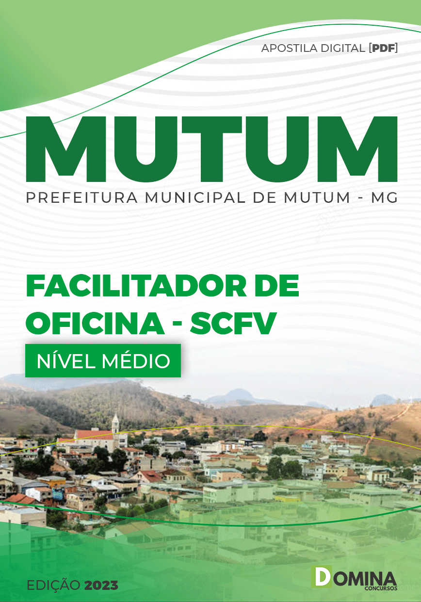 Apostila Pref Mutum MG 2023 Facilitador Oficinas SCFV