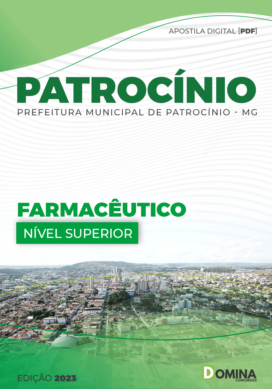 Apostila Concurso Pref Patrocínio MG 2023 Farmacêutico